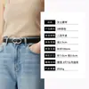 Nuevo cinturón de cuero genuino transfronterizo para mujer, moderno, casual, versátil, decorativo, adecuado para pantalones y faldas, cinturón de alta gama para viajes