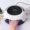 Máquina de beleza de unhas portátil inteligente de alta potência 54W infravermelho digital 36 lâmpadas temporização de várias marchas modo indolor