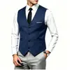 2026 Nueva Moda Británica Chaleco para Traje de Hombre Corte Delgado Chaleco Chaleco de Hombre Venta al por Mayor