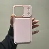 Funda para Teléfono Móvil con Patrón de Prepucio de Tambor Color Puro Adecuada para Apple 17Promax Blanco Rosado 14 15 16 Carcasa Blanda 13P Anticaída