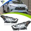 Adequado para Montagem de Farol Highlander 2022+, Lente LED Modificada para Crown Land Cruiser Luzes Diurnas