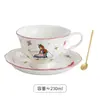 Taza de Café Alice Taza de Té de Flores para Mejor Amiga Regalo de Inauguración de Casa Boda Té de la Tarde Juego de Té traje