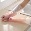 Luvas de Lavar Louça Femininas Duráveis Punho Elástico Tarefas Domésticas Luvas de Borracha Resistentes ao Desgaste Limpeza de Cozinha Borracha Látex Uso de Limpeza Antiderrapante
