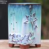 Vaso de cerâmica carnudo, planta de cerâmica, cerâmica retrô, areia roxa, atacado, simples, criativo, grande, pequeno, vaso de cerâmica, especial, desktop