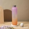 Hervidor de agua deportivo para exteriores de 1000 ml de Amazon, de plástico, con degradado colorido y esmerilado.