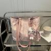 Bolsa Feminina Portátil para Sair Transversal Estéreo Borboleta Seda Commuter Tote Bag 2025 Nova Simples Bolsa de Axila