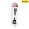 Amazon Transfronterizo Shangchao 6 Piezas Vajilla de Acero Inoxidable Cuchillo y Tenedor Cuchara Hotel Cuchillo y Tenedor para Steak Occidental Traje de 24 Piezas