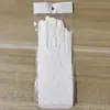 Novia Vestido de Boda Tul Encaje Guantes Rendimiento Diario Regalo Boda Corto Malla Sexy Blanco Mayoreo