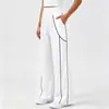 Calça de Yoga Estilo Europeu e Americano, Calça Fitness, Calça Reta de Pernas Largas, Calça Esportiva Casual Versátil Emagrecedora para Uso Outdoor e Casual para Mulheres
