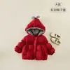 Nuevo abrigo con capucha grueso y elegante para niña pequeña, chaqueta de algodón estilo princesa para niñas, ropa linda para niños