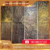 Imitação Mármore Padrão Amarelo Bronze Distressed Chapa de Aço Inoxidável Gravado High-end Restaurante Villa Arte Placa Decorativa