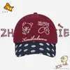 Gorra de Béisbol Bordada de Rilakkuma Estilo Coreano Ins Linda, Dulce Diseño de Puntos para Todas las Estaciones, Gorra Versátil para Parejas que Hace que la Cara se Vea Más Pequeña
