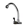 Torneira horizontal única fria para pia de vegetais, torneira de abertura rápida com anel dourado, torneira de cozinha montada na parede, torneira única fria, fabricante de comércio exterior