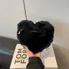 Bolso de felpa, lindo y moderno, bolso tote para mujer, bolso de hombro, bolso cruzado, adecuado para salidas y el trabajo, con forma de corazón, gran capacidad