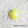 Accesorios de Resina Serie Frutas Artificiales DIY Pegamento de Crema Agujero para Pasador de Pelo Material para Joyería de Zapatos Accesorios de Imán para Refrigerador