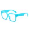 Gafas de Sol Transfronterizas 2025 de Montura Cuadrada Nueva, Moda Europea y Americana, Estilo Simple, Montura Grande Integrada, Gafas de Sol de Moda para Hombres y Mujeres