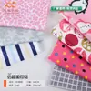 Tejido de poliéster de punto de urdimbre compuesto de 170 g, imitación de franela de cristal super suave, estampado de dibujos animados, tela de bebé imitación super suave estampada