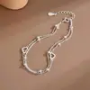 Pulsera de Amor de Doble Capa para Mujer Diseño de Nicho Dulce Linda Novia Estudiante Lujo Ligero Personalidad Japonesa y Coreana Pulsera