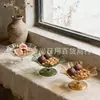 Placa de Frutas Transparente Pet Luxo Leve Prato de Sobremesa Lanche Frutas Armazenamento de Mesa Casa Placa de Doces de Alta Qualidade Multicor Criativo