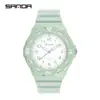 Sanda nuevo estilo pareja pequeño fresco tendencia de moda al aire libre ocio temperamento reloj para hombres y mujeres escuela secundaria