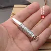 Nuevo Colgante de Maldición Shurangama Pie de Plata Collar para Hombre Colgante de Mantra de Seis Caracteres Personalizado Tendencia Caja Gawu Bala de Plata