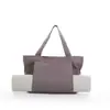Bolsa de almacenamiento para tapete de yoga de deportes al aire libre más vendida transfronteriza, bolsa de lona tipo tote de un solo hombro para ropa de yoga y tapete de yoga para fitness