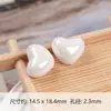 Color Crema Chapado Luz Blanca Agujero Recto Corazón Gordo Cuentas DIY Corazón de Melocotón Cadena de Teléfono Móvil Pulsera Collar Accesorios de Joyería Material