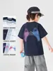 Camiseta de Manga Corta para Niño Estilo Europeo Derecho Ropa de Verano 2026 Nuevo Modelo Ropa para Bebé Niño Verano Tendencia Fresca Top