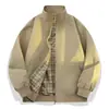 Chaqueta Harrington de estilo americano para otoño con cremallera completa, diseño elegante, estética "old money", cuello alto, look casual deportivo, versátil para ir al trabajo