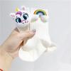 Calcetines de Muñeco 3D Versátiles de Doble Puntada Estilo Coreano para Niños Calcetines de Peluche de Dibujos Animados Calcetines de Media Caña Calcetines Caídos