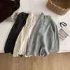 Suéter Cárdigan de Punto Acanalado para Mujer 2026 Otoño/Invierno con Cuello Alto, Doble Cremallera y Detalle de Botones, Abrigo Suéter Cálido