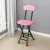 Cadeira dobrável cadeira de jantar doméstica cadeira simples cadeira de lazer com encosto banquinho de dormitório cadeira de varanda banquinho redondo portátil para adultos