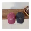 Boné de Baseball Vintage Infantil Primavera 2026 Estilo Coreano Borda Desgastada Unissex Tendência Simples Letra Versátil