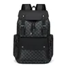 Negocios Nuevo Mochila a Cuadros para Hombre Bolsa para Computadora Viaje Moda Simple Estilo Old Money Casual Mochila Escolar Bolsa de Viaje