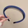 Faixa de cabelo de rede estilo coreano com copa alta para mulheres, elegante e moderna, adequada para usar na rua ou para lavar o rosto, com presilha de dentes