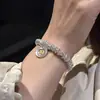 Pulseira de Prata Esterlina 925 Estilo Antigo com Enrolamento Espiral Mesmo Estilo para Mulheres Novo Estilo Chinês Sorte Fortuna Fashionável Versátil Simples Pulseira para Mulheres