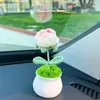 Comércio exterior transfronteiriço novo crochê manual lã vaso ornamentos de mesa para casa acessórios de vestuário acabados atacado