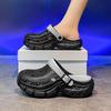 Crocs Transfronterizos con Sensación de Caca para Mujer, Sandalias Deportivas de Verano para Exteriores, Zapatillas de Media Punta de Doble Propósito, Aumento de Altura Envío Directo