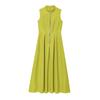 Estilo Europeo y Americano Transfronterizo Diseño Francés Cuello Redondo Sin Mangas Cintura Elegante para Viajar Vestido Midi Falda Larga 2902586