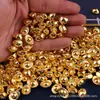 Pequeños Lingotes Sólidos de Oro Imitación con Acabado Brillante, Barras de Oro en Forma de Cacahuete, Pequeños Adornos de Marco de Fotos, Lingotes de Oro de Plástico