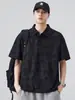 Ropa para Hombre Fengshe / Nuevo Polo de Manga Corta para Hombre Verano 2026 con Cuello Camisero y Textura Jacquard, Camiseta Casual