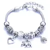 Pulseira de atacado de origem para comércio exterior, pulseira árvore da vida com contas de vidro, pulseira de contas de liga de cristal, pulseira feminina de corrente de cobra