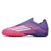 Zapatos de fútbol Yamal F50+ sin cordones, color rosa, con tacos largos, AG/TF, para adultos, adolescentes y niños, aptos para hombres y mujeres, para entrenamiento
