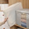 Caja de almacenamiento plegable para ropa, armario, chaqueta, edredón, acabado, tela, gran capacidad