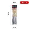 Serie Medio Oriente Paquete de 6 Juego de Cubiertos de Acero Inoxidable Corona Diamante Estrella Chapado en Oro Real Cuchillo Tenedor Cuchara para Comida Occidental Bolsa de PVC