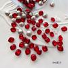 Fundo vermelho pontiagudo diamante unha diamante decorações mistas atacado Ano Novo vermelho amor gordura quadrado unha diamante decorações