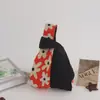 2025 Bolsa Tote Espessa Série Floral Bolsa de Palha Bolsa de Mão Versátil de Tricô Bolsa para Marmita Trama Floral