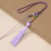 Borla pequeña de dinero cuerda para manillar borla colgante de coche borla china de nudo borla china pin marcapáginas pin colgante pequeño cuerda para llavero cuerda