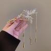 Super Flash borla de mariposa campanillas de viento clip giratorio pinza para el pelo temperamento femenino cuchara trasera recogido de pelo artefacto para el pelo accesorios para el cabello tocado