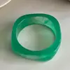 Pulsera Cuadrada Grande de Resina Transfronteriza para Mujer, Pulsera Acrílica Vintage de Borde Ancho Dopamina